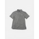 Nike Γκρι Ριγέ Polo Μπλούζα – Ανδρική XXL
